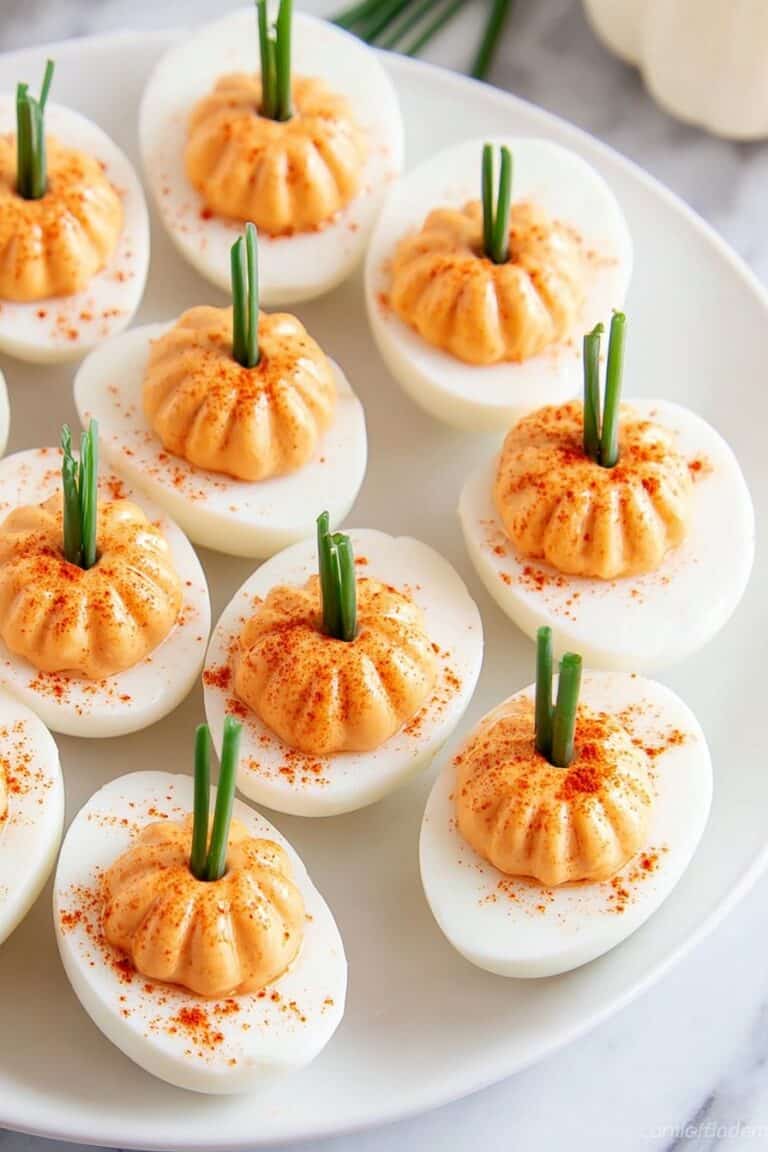 Pumpkin Deviled Eggs Recipe