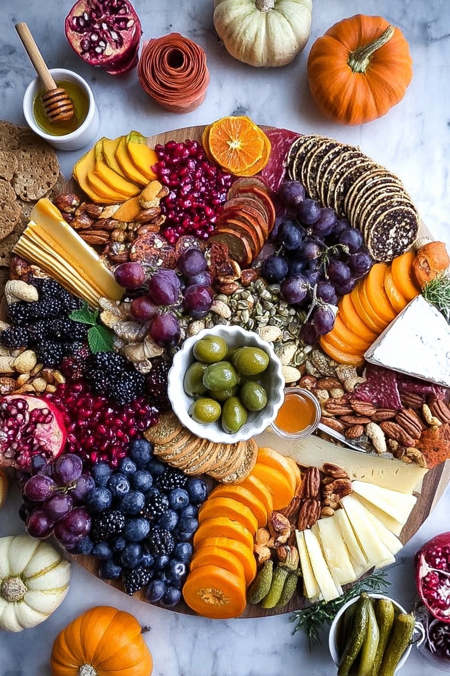Fall Cheese Board Recipe - Serving