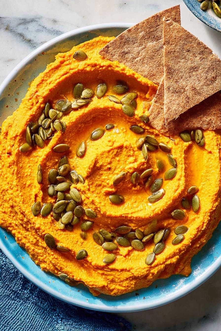 Pumpkin Hummus Recipe - Serving