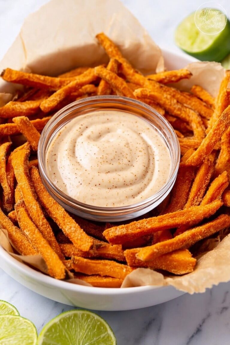 Sweet Potato Fries with Spicy Chipotle Lime Dipping Sauce Recipe