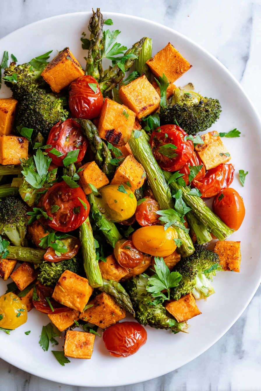 Sheet Pan Roasted Vegetables Recipe - Serving