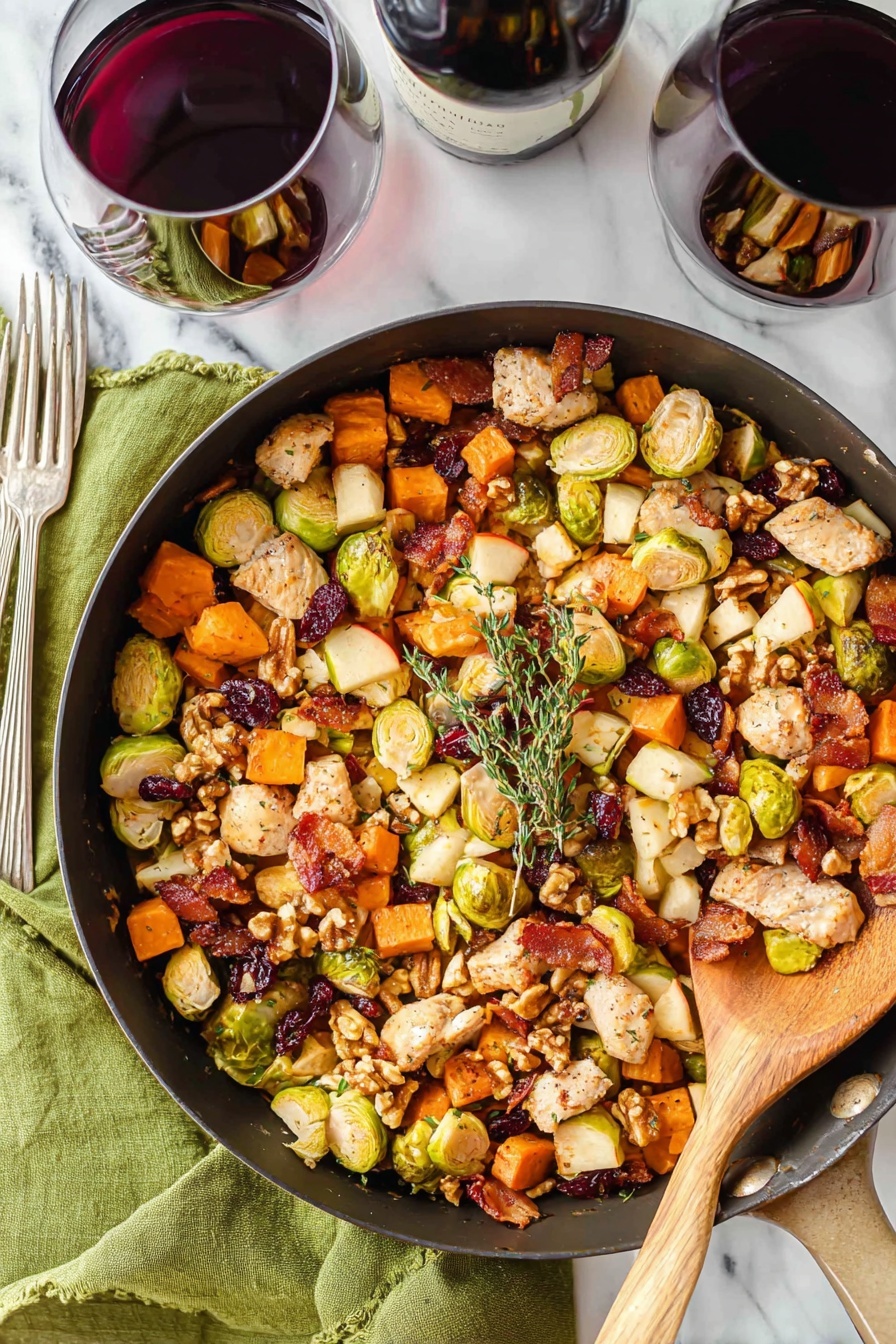 One-Pot Easy Harvest Chicken Skillet Recipe - Serving