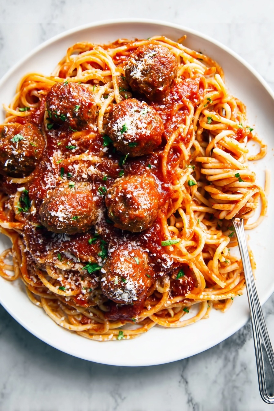 Classic Spaghetti and Meatballs Recipe - Serving