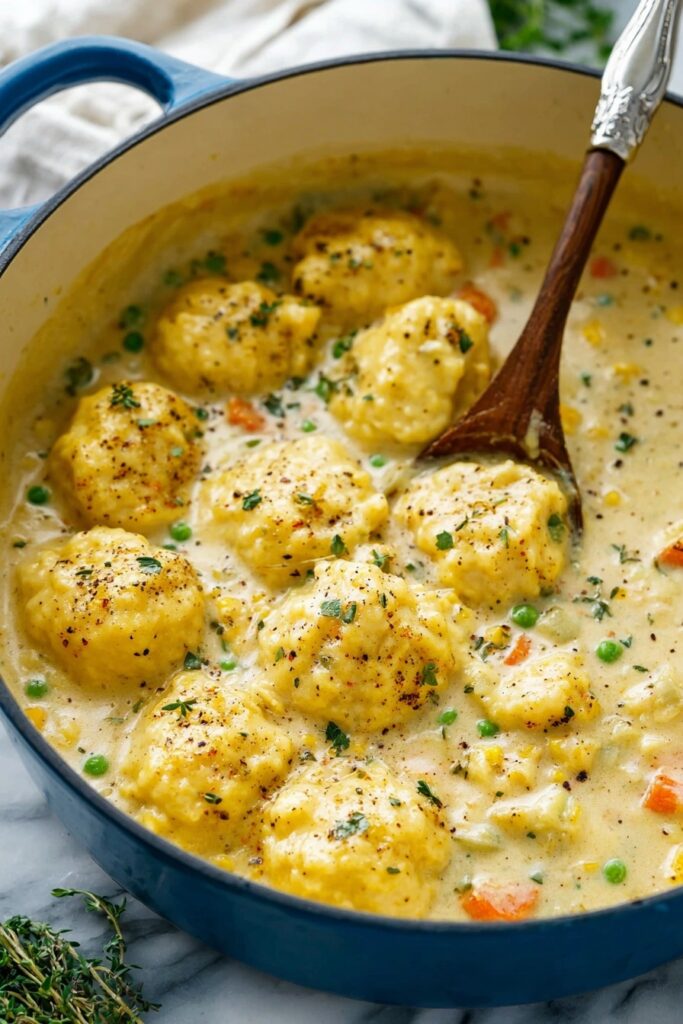 Creamy Chicken and Dumplings Soup Recipe