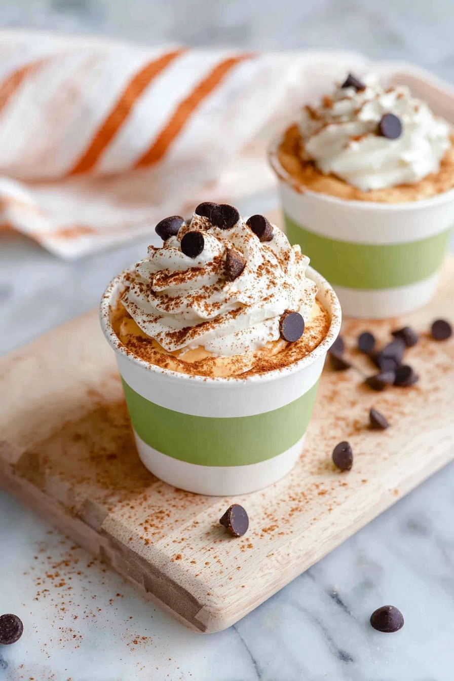 Pumpkin Mousse with Whipped Cream Recipe - Serving