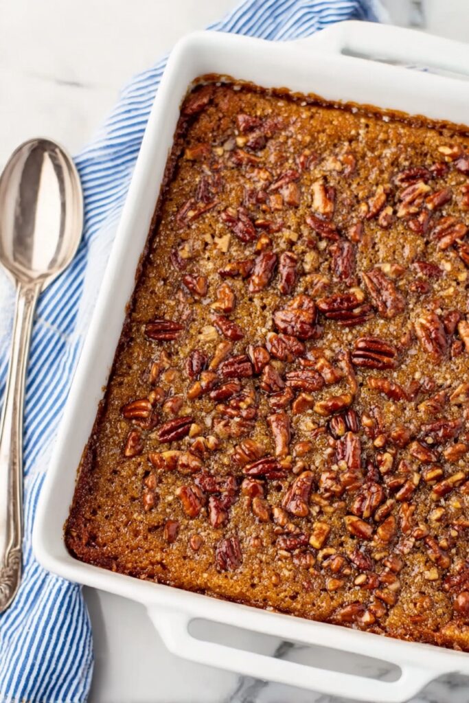 Pumpkin Dump Cake with Pecans Recipe