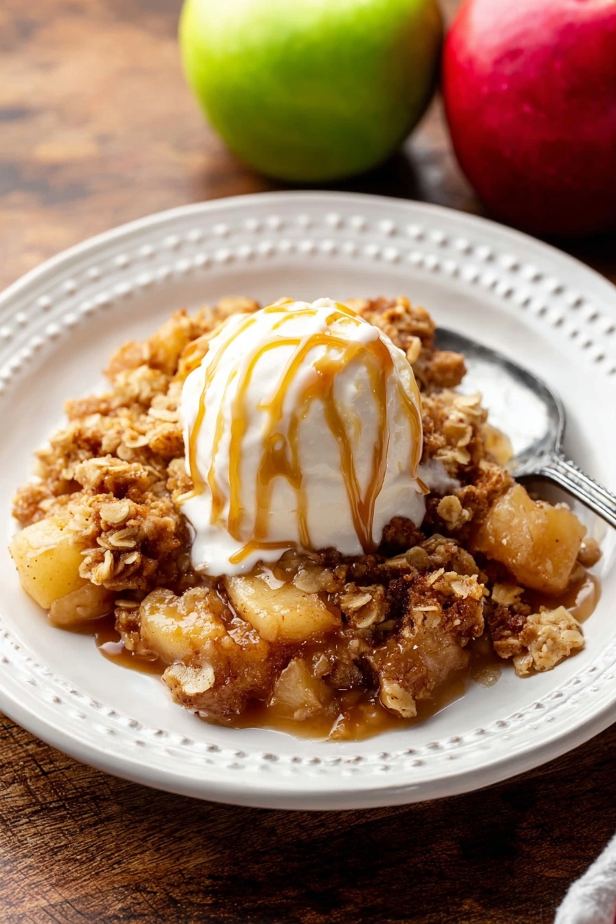Classic Apple Crisp Recipe - Serving