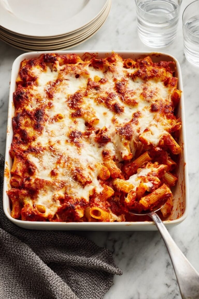 Baked Ziti with Sausage and Cheese Recipe