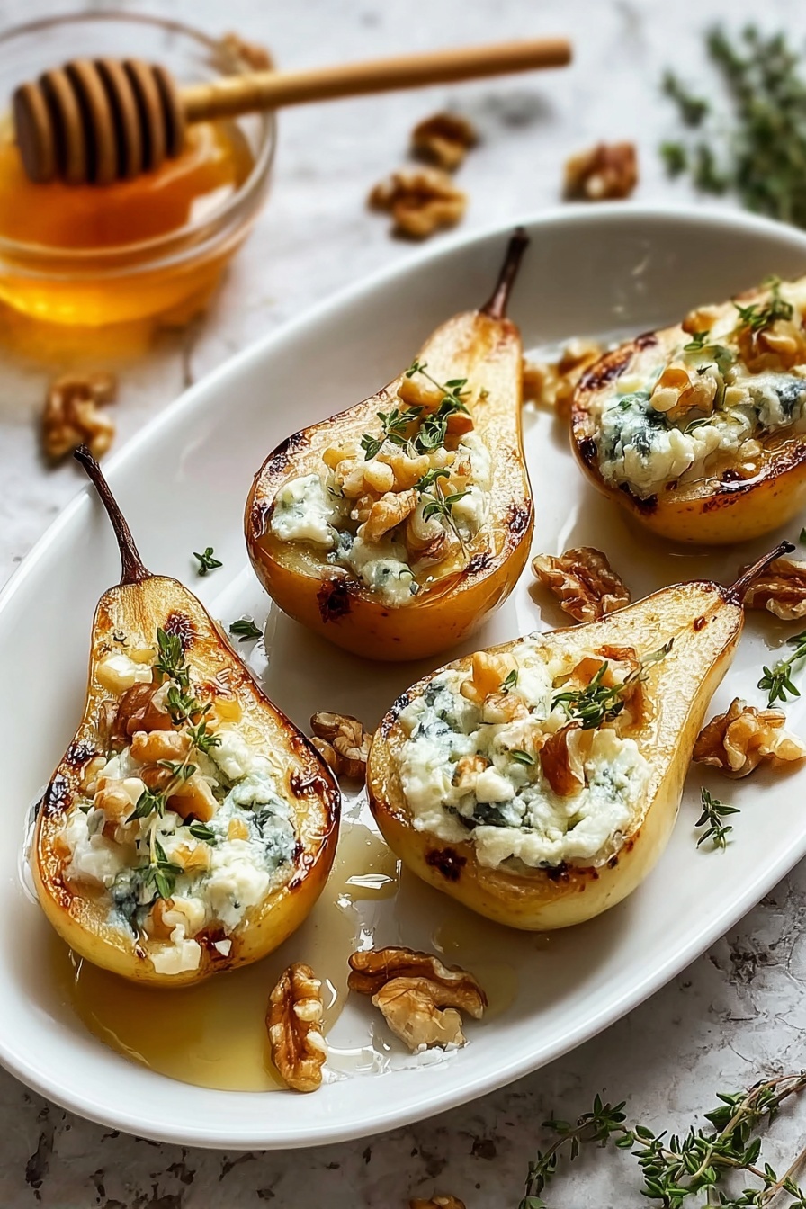 Blue Cheese Stuffed Pears Recipe