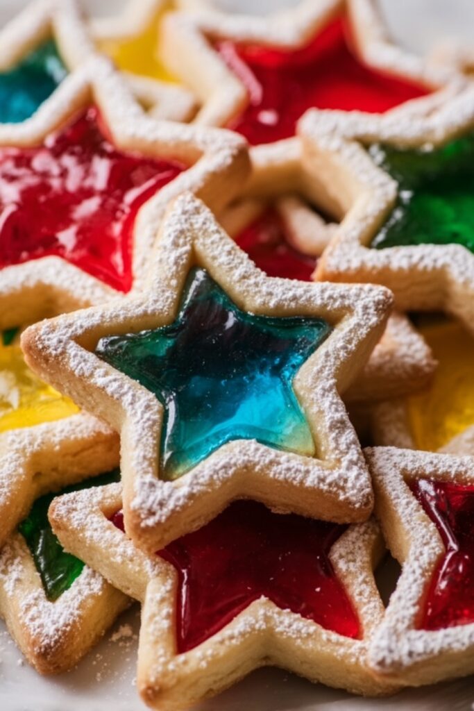 Stained Glass Cookies with Candy Centers Recipe
