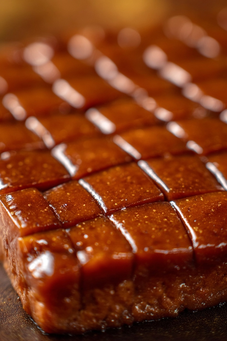 Sweet & Spicy Brown Sugar Glazed Tofu Recipe - Serving