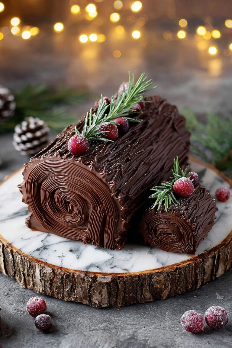 Vegan Chocolate Yule Log Recipe