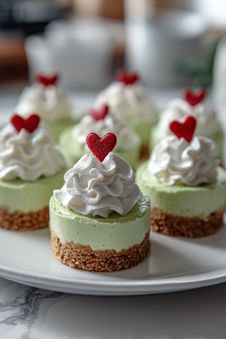 Grinch Mini Cheesecakes Recipe