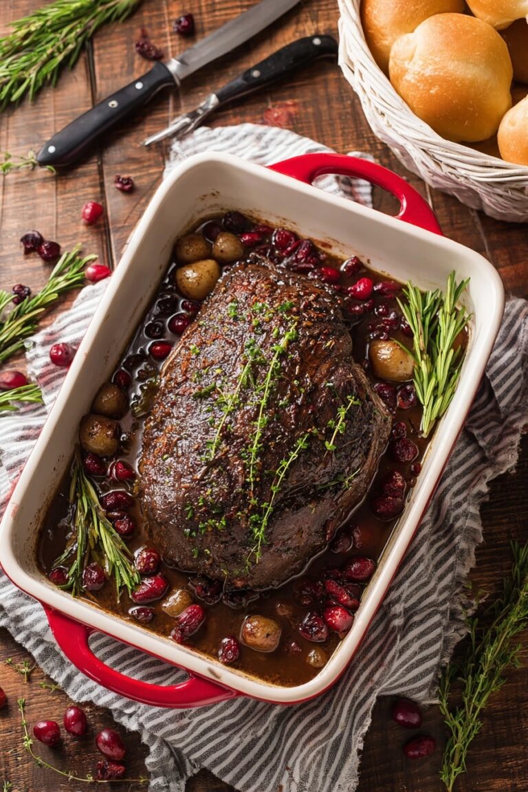 Cranberry Braised Beef Brisket Recipe