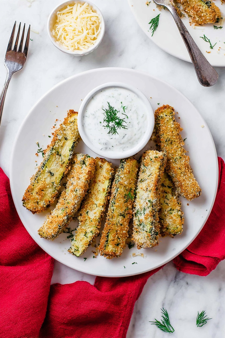 Crispy Dill Pickle Fries Recipe - Serving