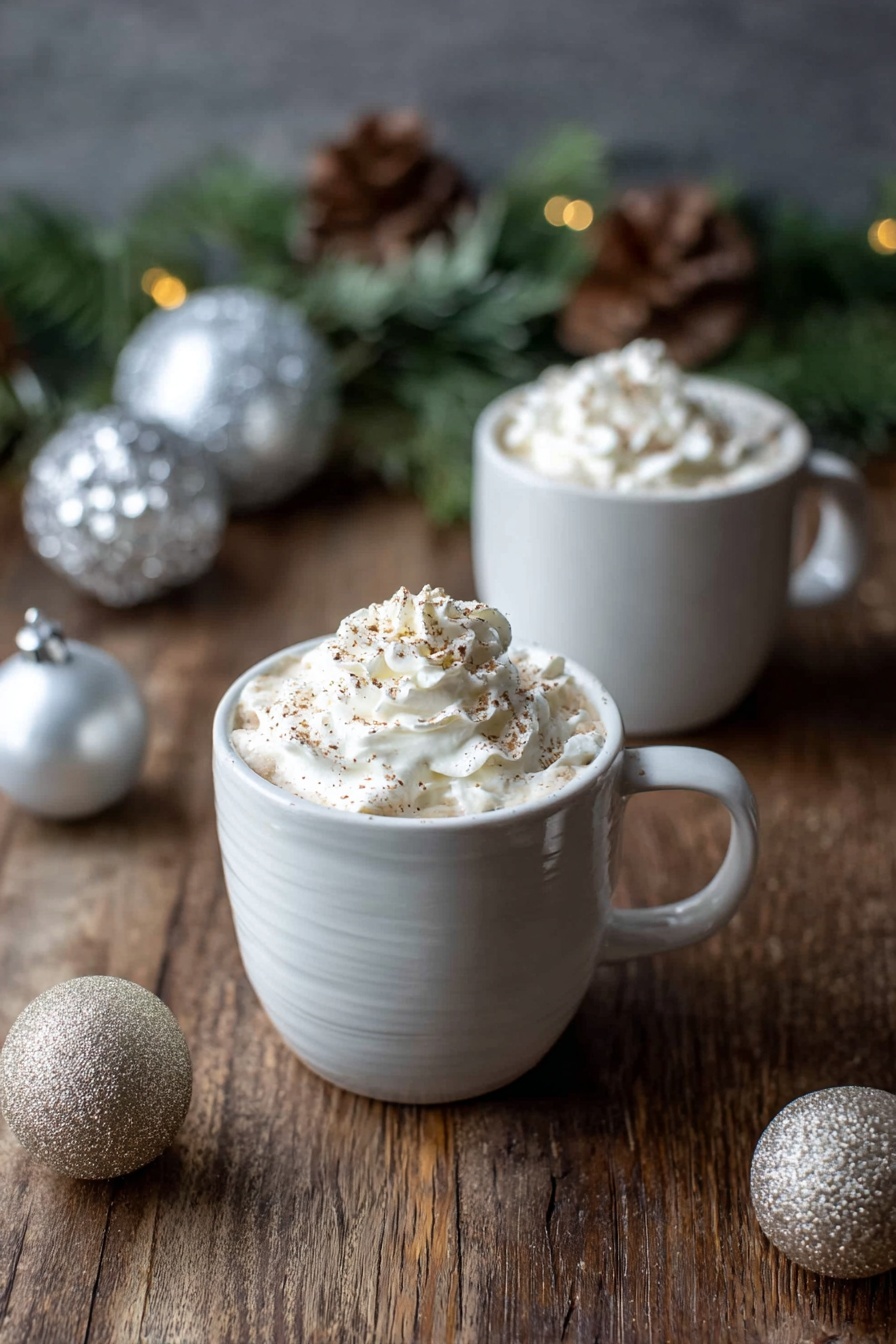 Eggnog Latte with Vanilla Simple Syrup Recipe - Serving