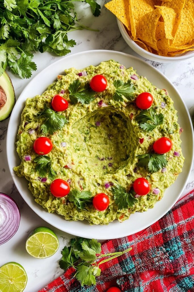 Christmas Guacamole Wreath Recipe