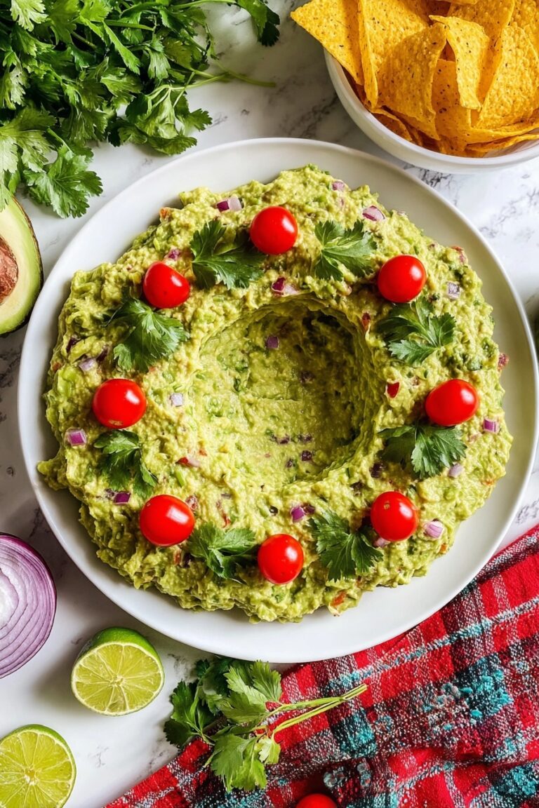 Christmas Guacamole Wreath Recipe