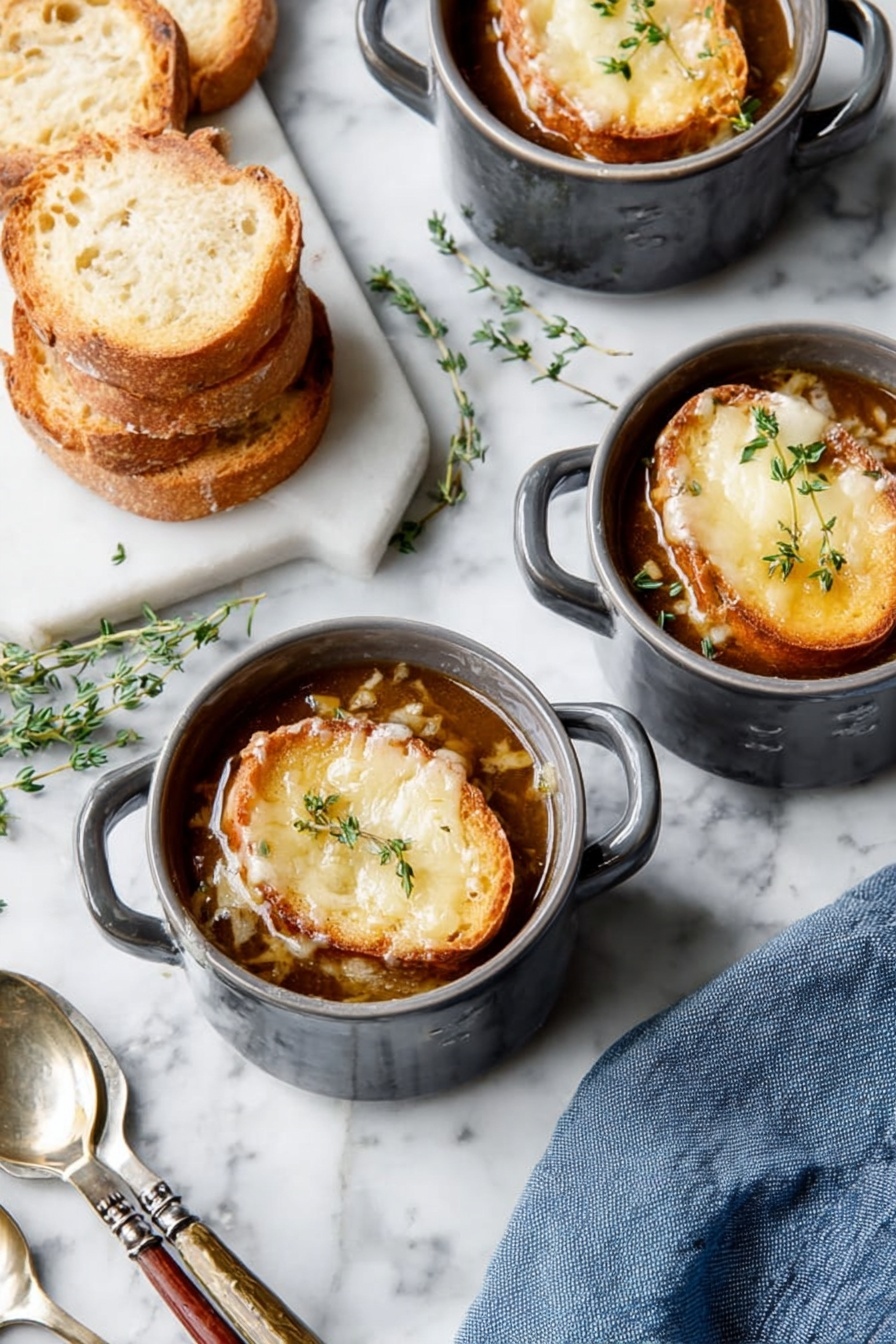 Classic French Onion Soup Recipe - Serving