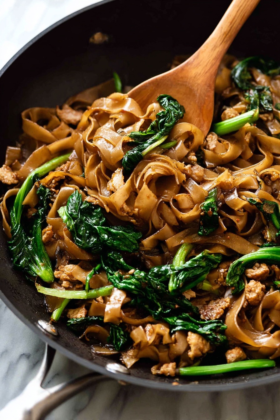 Pad See Ew Thai Stir Fried Noodles Recipe - Serving