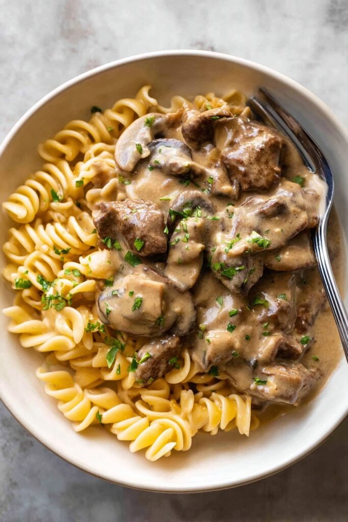 Quick Beef Stroganoff Recipe