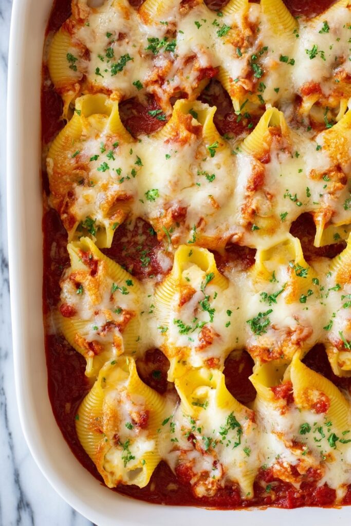 Stuffed Shells with Ricotta and Marinara Recipe