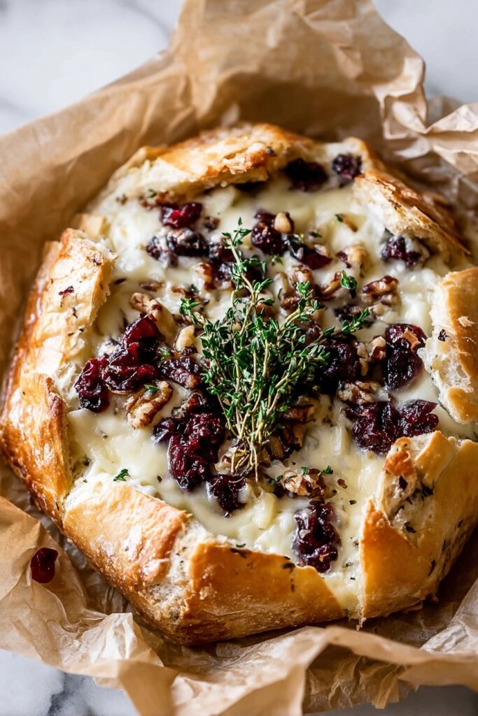 Cranberry Brie Pull Apart Bread Recipe