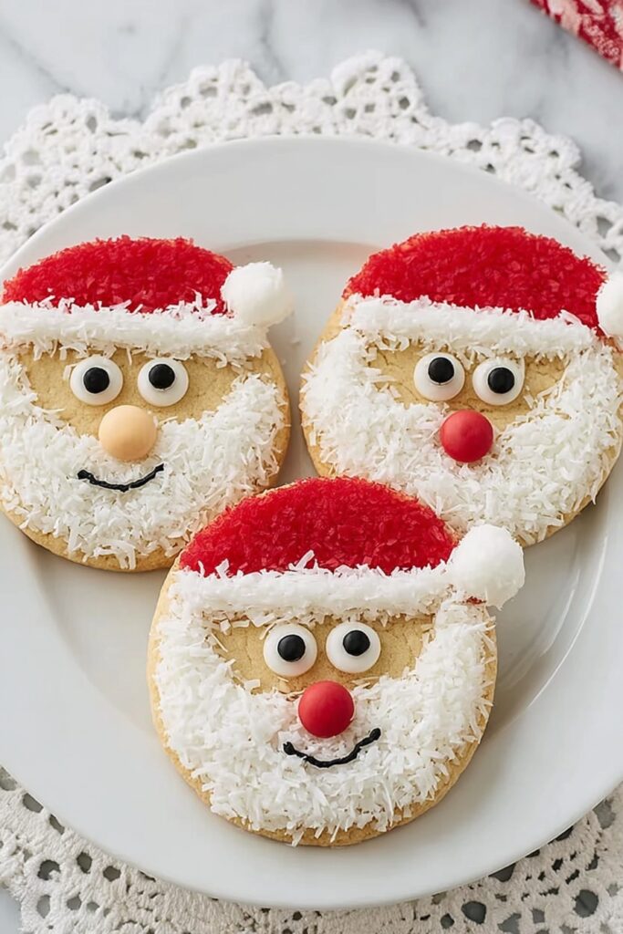 Christmas Sugar Cookie Faces Recipe