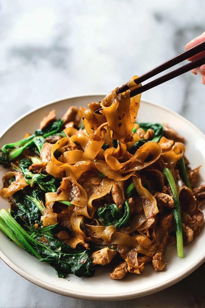 Pad See Ew Thai Stir Fried Noodles Recipe