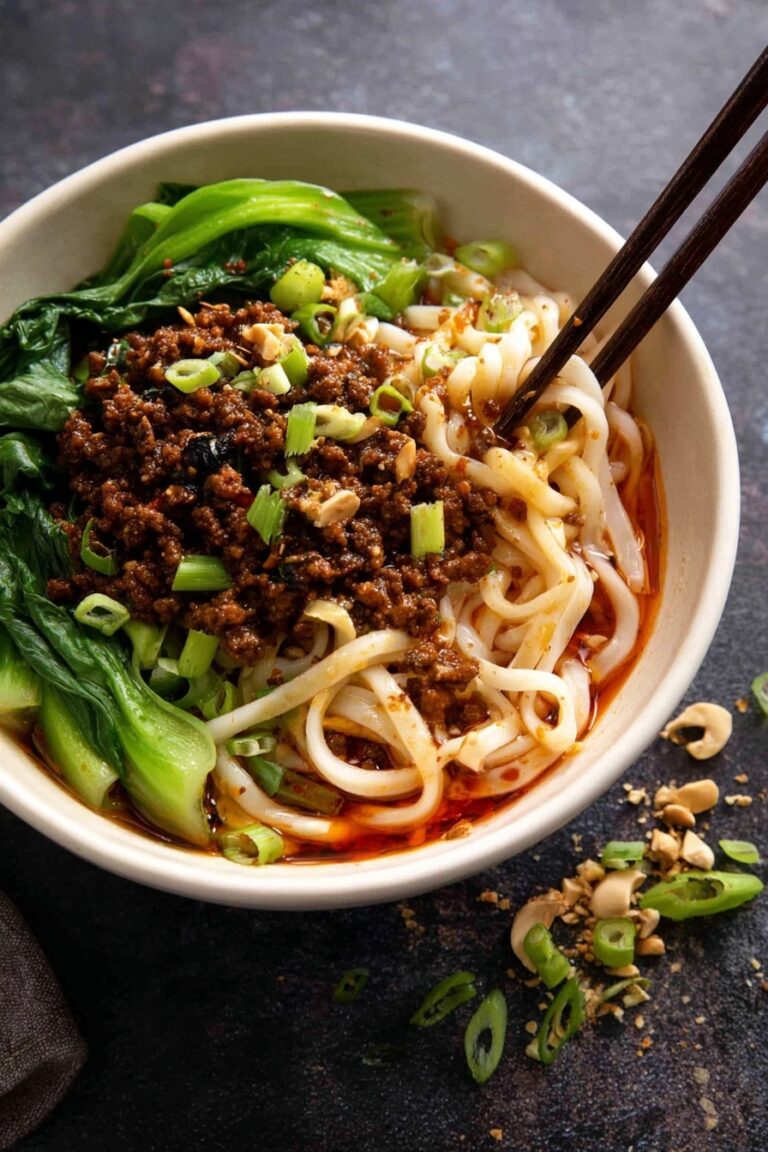 Spicy Dan Dan Noodles with Pork Recipe