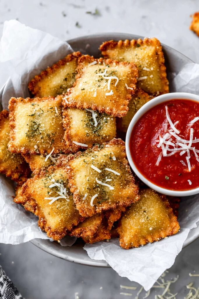 Crispy Toasted Ravioli with Marinara Recipe