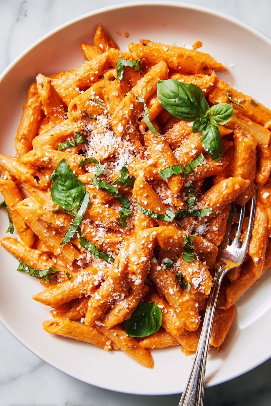 Penne Alla Vodka with Cream Recipe - Serving