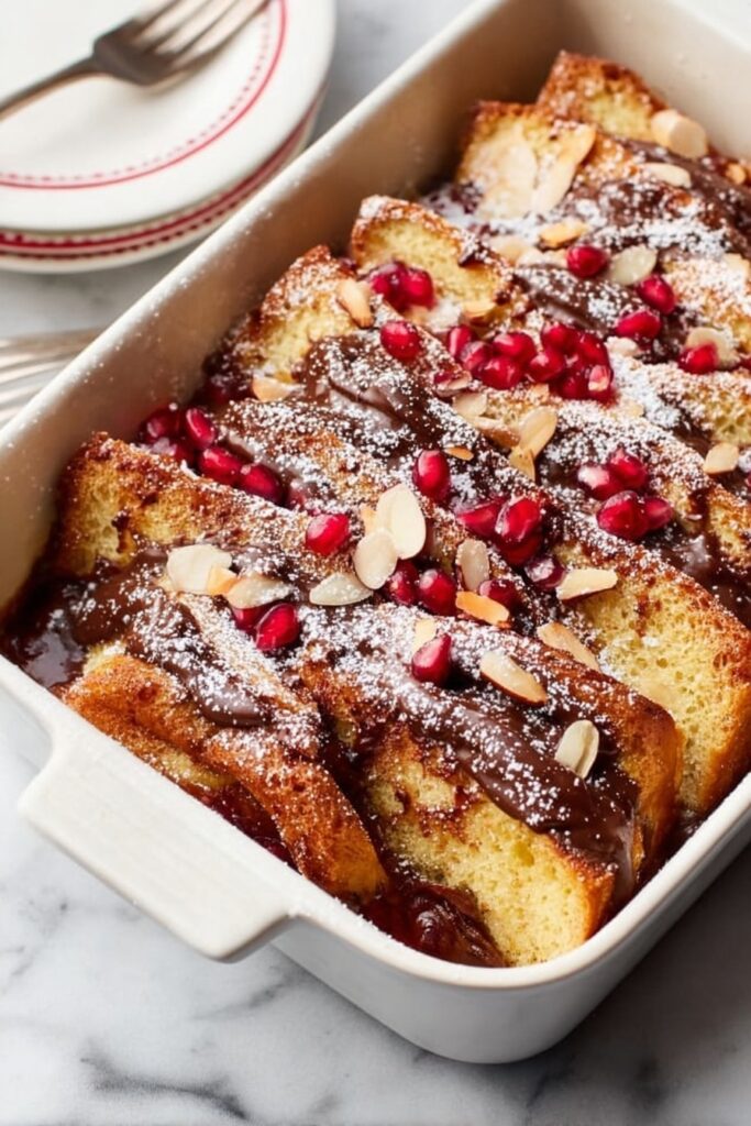 Easy French Toast Bake with Pomegranate Recipe