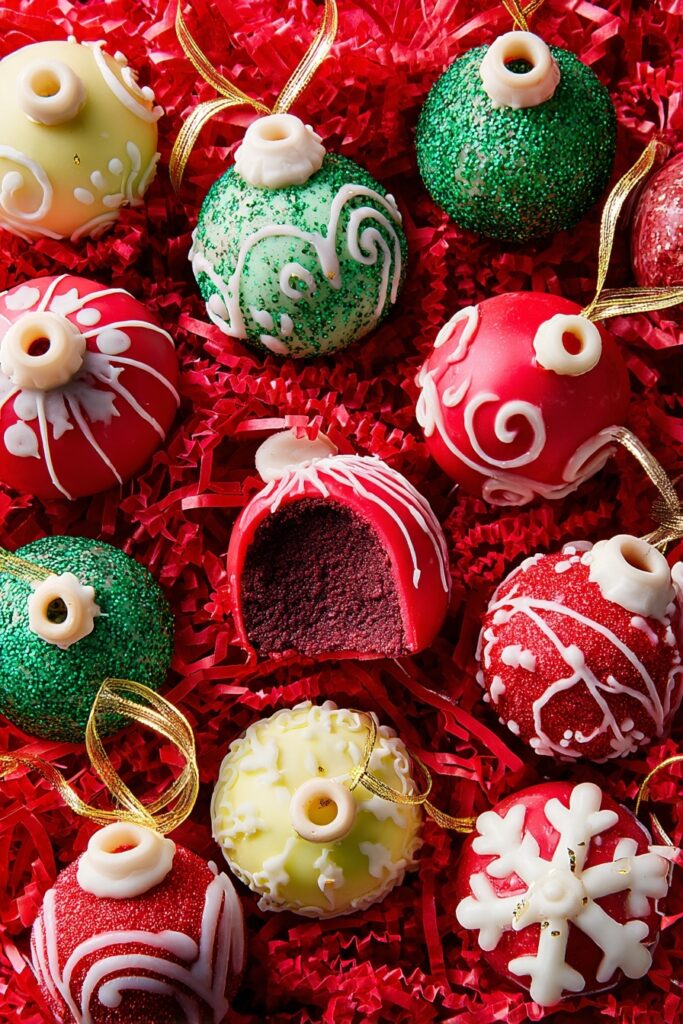 Christmas Cake Ball Ornaments Recipe