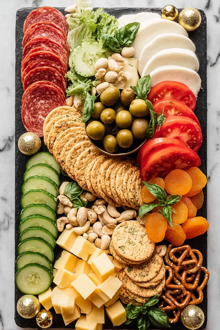 Christmas Charcuterie Board Recipe - Serving
