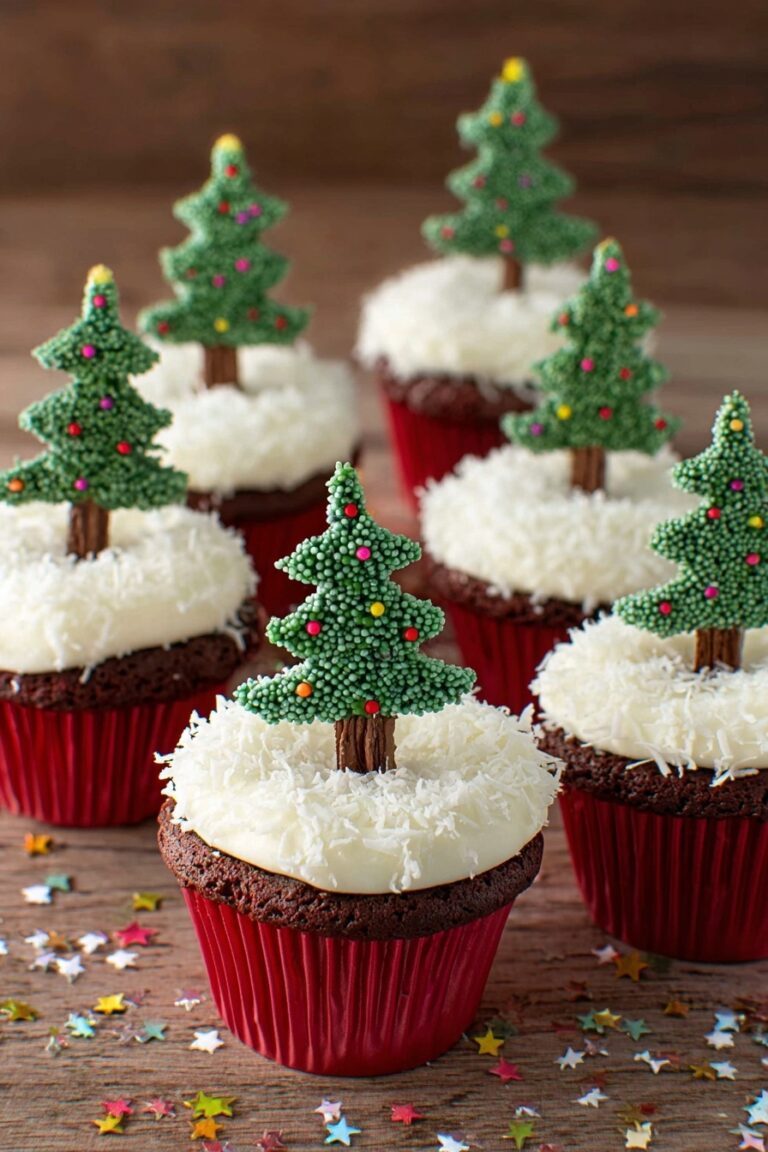 Chocolate Christmas Tree Cupcakes Recipe