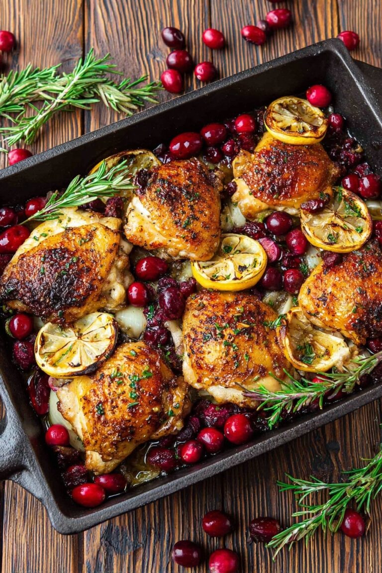 Cranberry Rosemary Chicken Bake Recipe