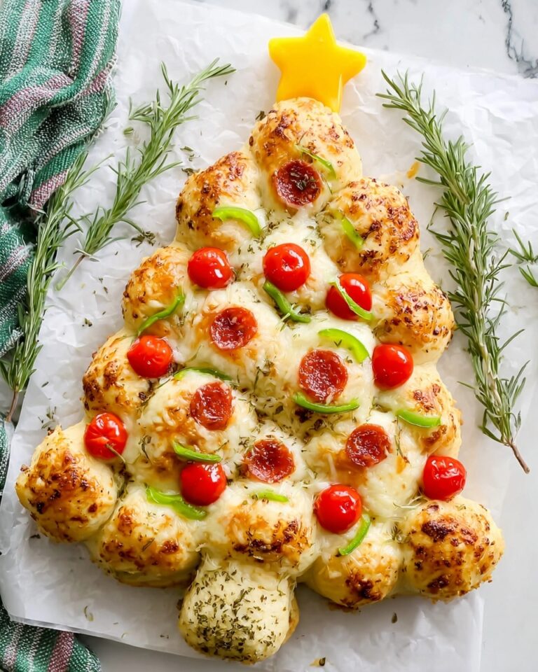 Festive Christmas Tree Pizza Recipe