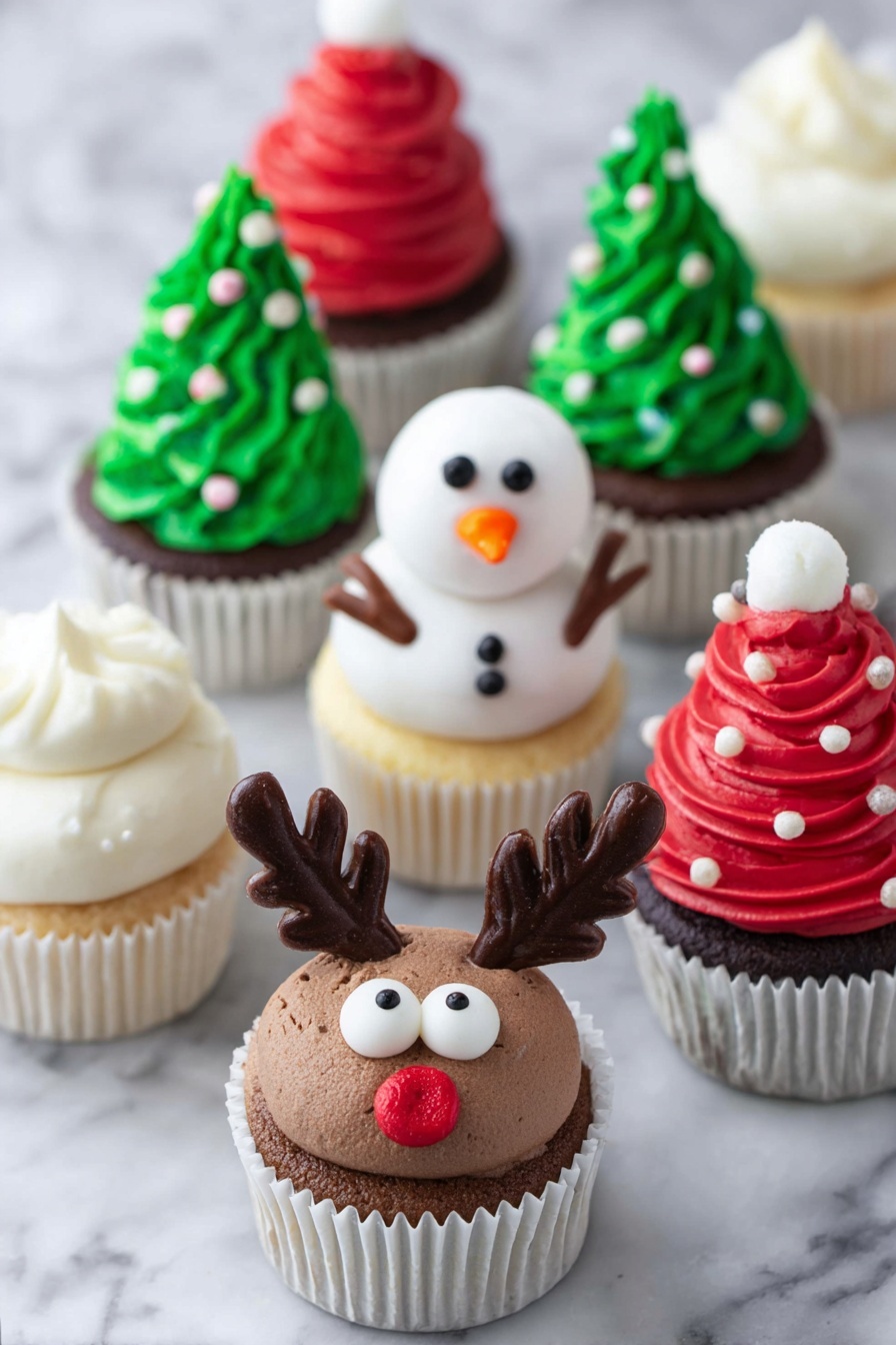 Christmas Cupcake Decorations Recipe - Serving