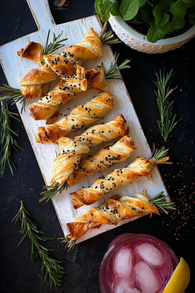 Cranberry Brie Filo Crackers Recipe