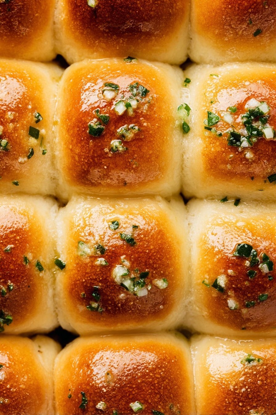 Garlic Bread Rolls for Thanksgiving Recipe - Serving