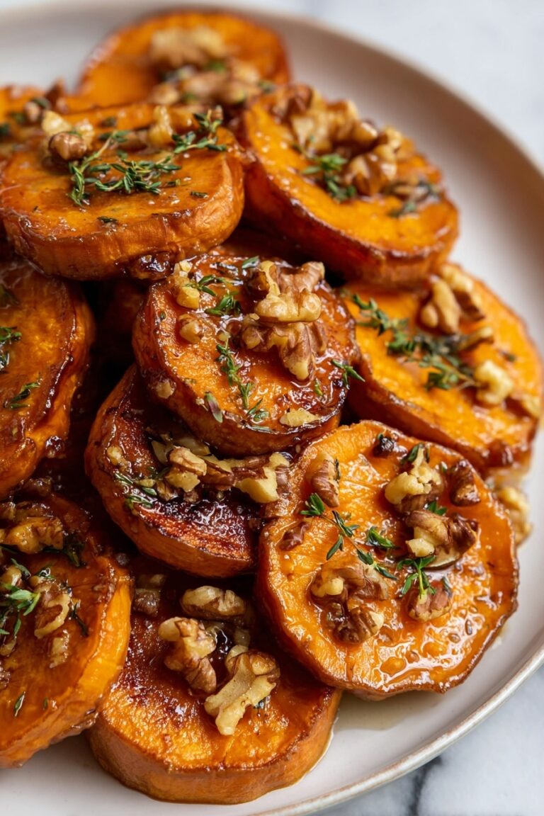 Pecan Maple Roasted Sweet Potatoes Recipe