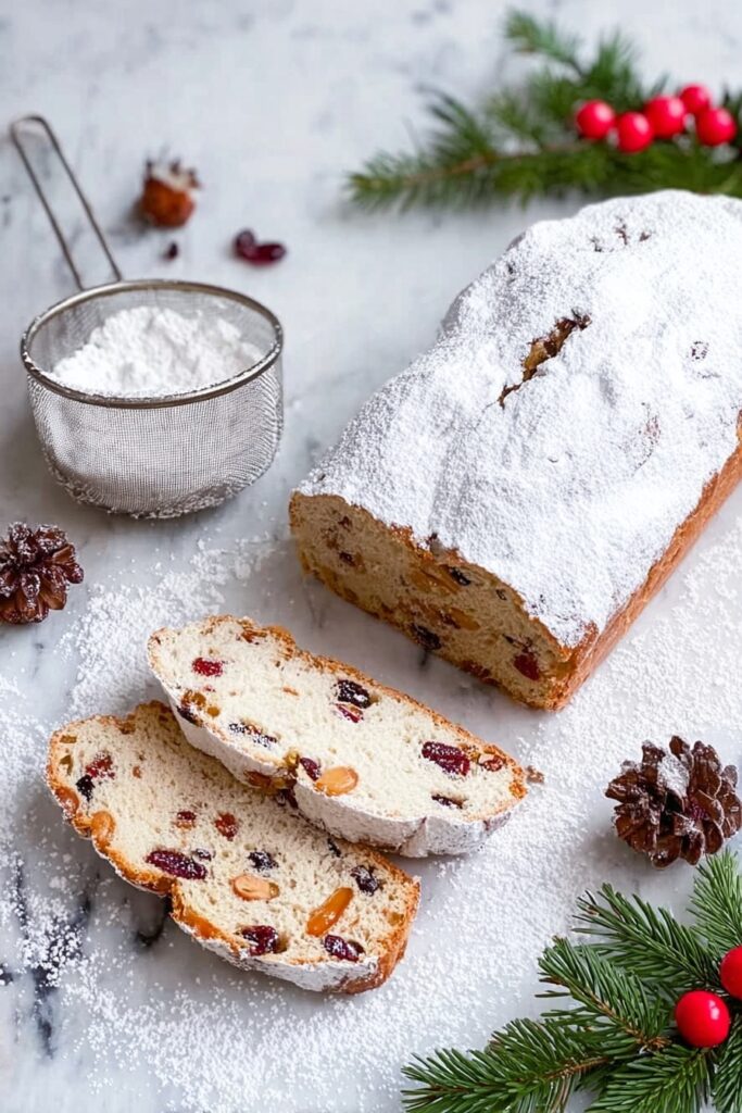 Festive German Stollen with Dried Fruit Recipe