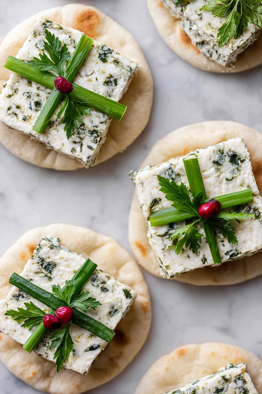 Festive Goat Cheese Christmas Appetizers Recipe - Serving