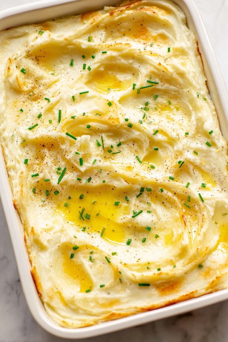 Creamy Baked Mashed Potatoes Recipe