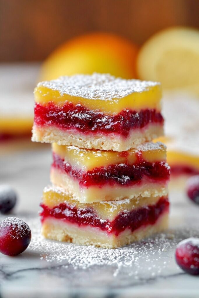 Cranberry Lemon Bar Recipe