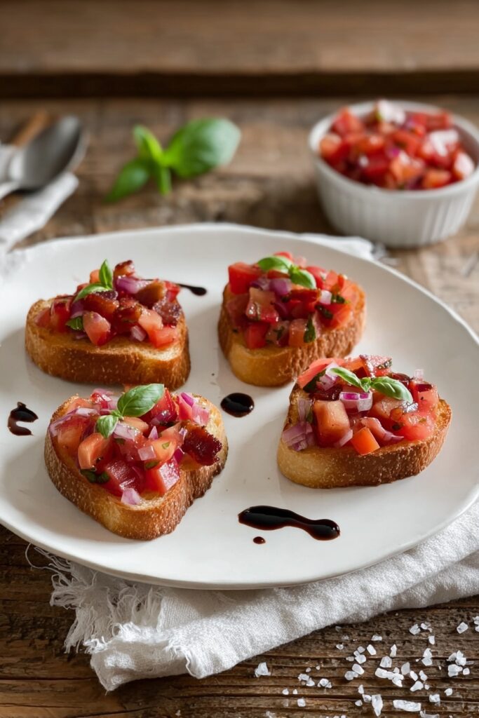 Tomato Bacon Bruschetta Recipe