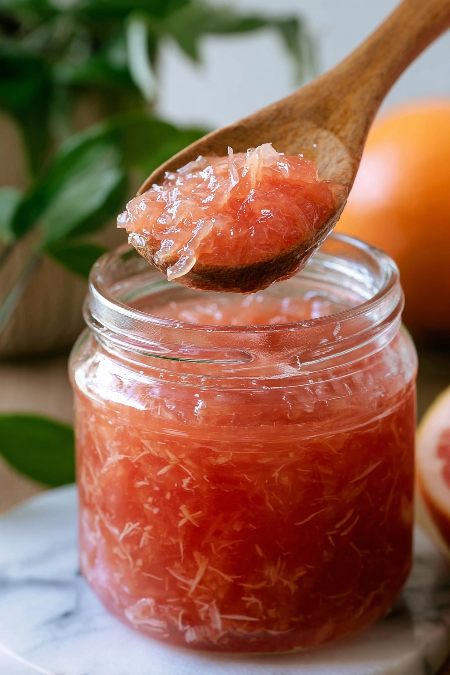 Grapefruit Honey Syrup Recipe - Serving