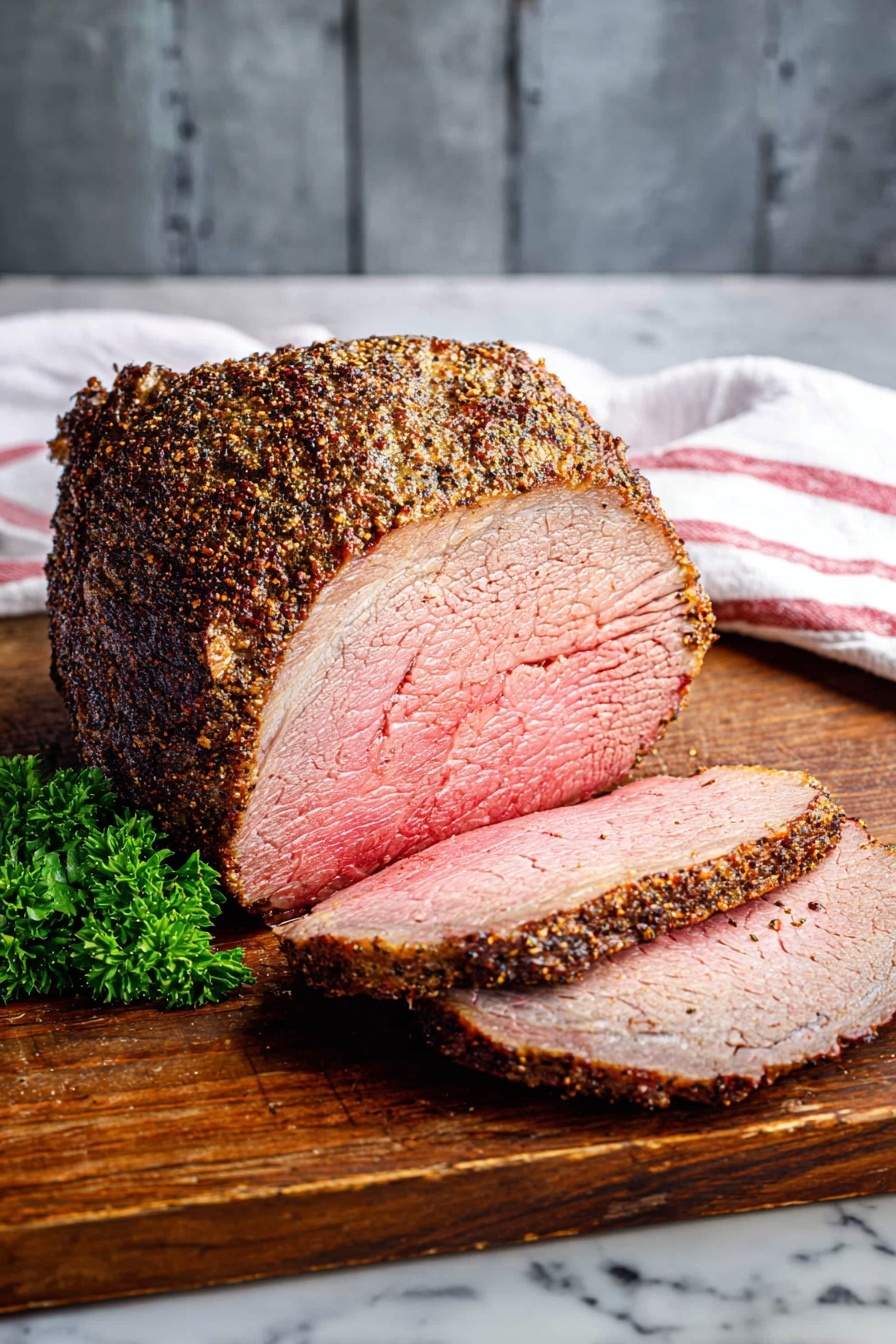 Perfect Roast Beef with Garlic Herb Rub Recipe