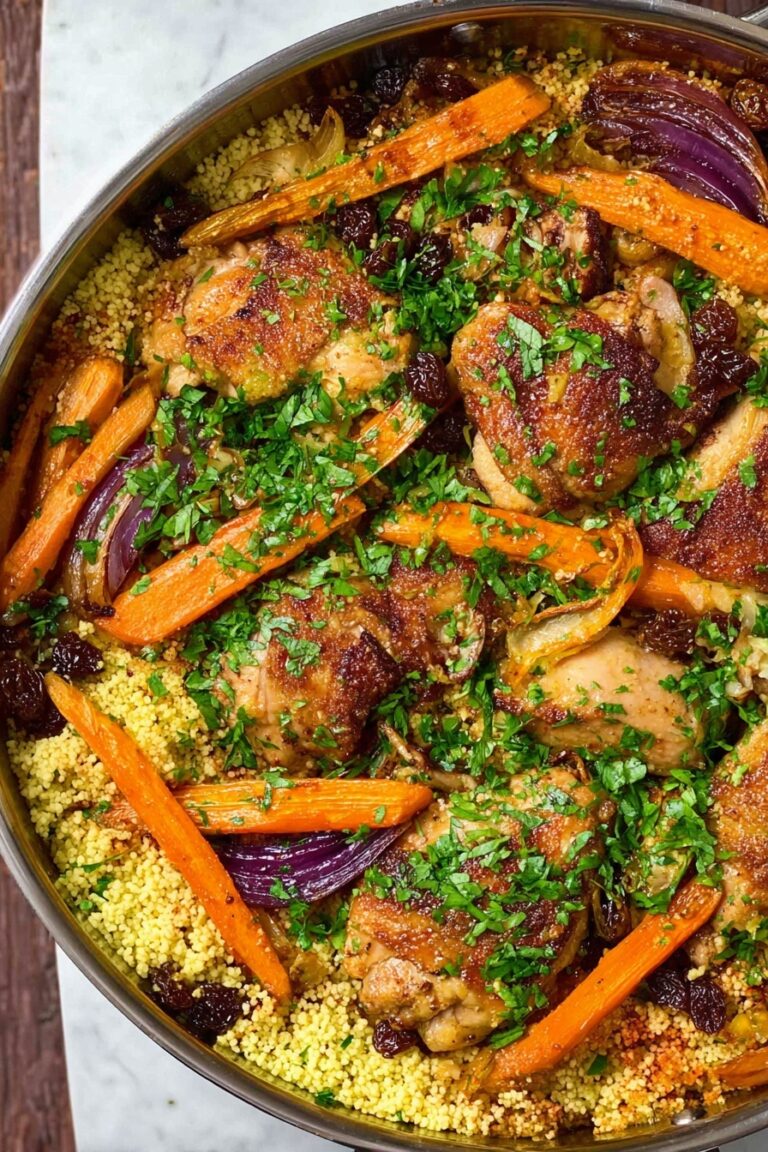 Moroccan Chicken with Spiced Couscous Recipe